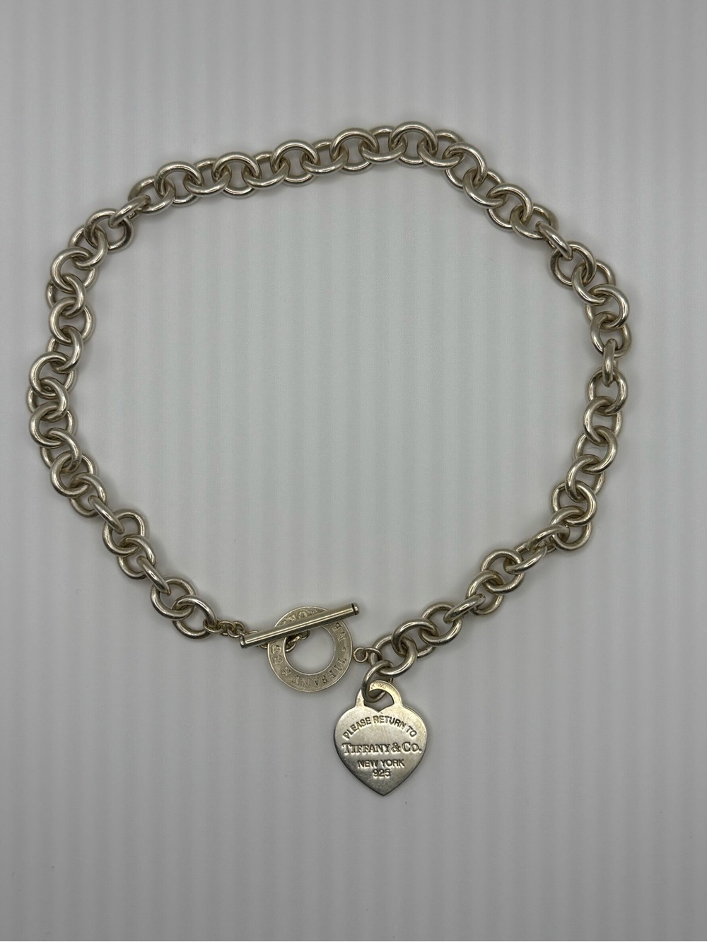Tiffany & Co. Sterling Silver Heart Tag Toggle necklace